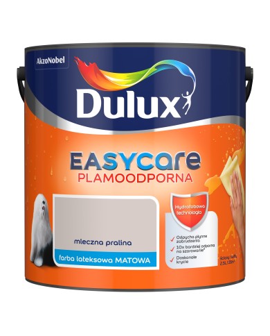 AKZO DULUX EASY CARE Mleczna Pralina 2,5L - Farba do wnętrz AKZO DULUX EASY CARE Mleczna Pralina 2,5L - Farba do wnętrz