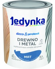 Jedynka Deco&Protect Drewno i Metal Mat Niebieski Ciemny 0,7L Jedynka Deco&Protect Drewno i Metal Mat Niebieski Ciemny 0,7L