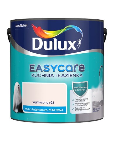 AKZO DULUX EASY CARE Wyciszony Róż 2,5L do Kuchni i Łazienki AKZO DULUX EASY CARE Wyciszony Róż 2,5L do Kuchni i Łazienki