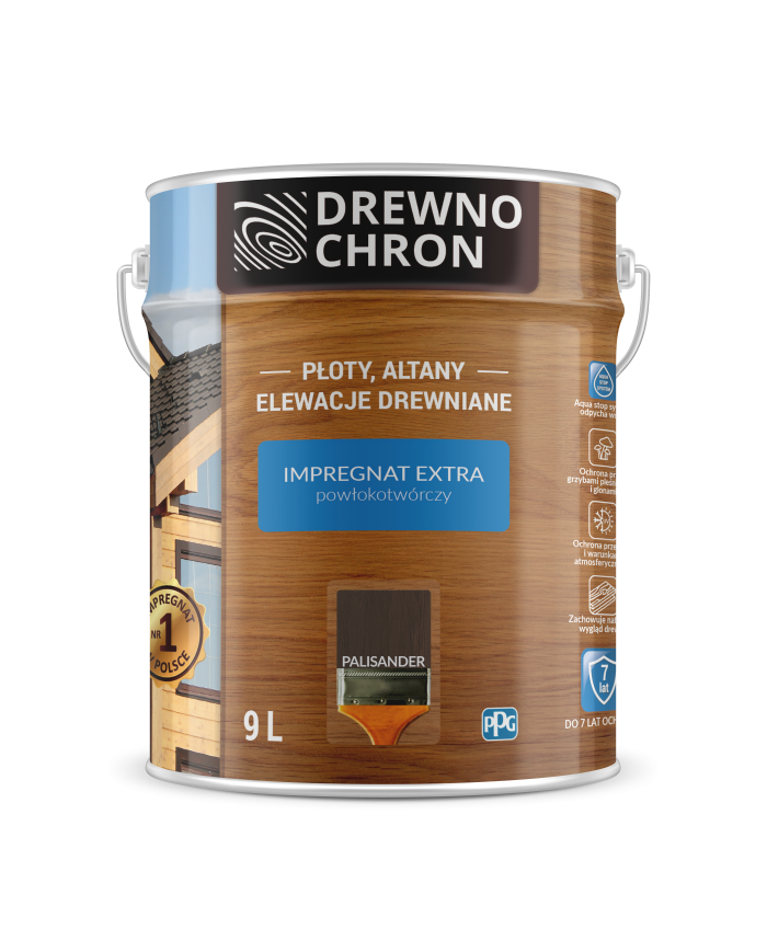 PPG Drewnoch. Impr. Ex. Powłok. Palisander 9L - Wysoka Jakość! PPG Drewnoch. Impr. Ex. Powłok. Palisander 9L - Wysoka Jakość!
