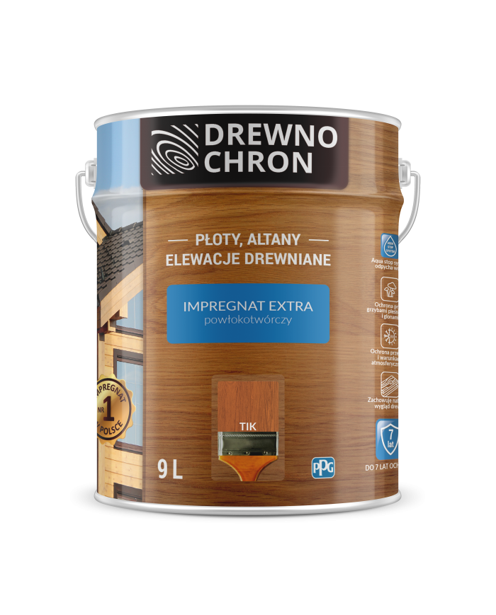 PPG Drewnoch. Impr. Ex. Powłok. TIK 9L - Wysokiej Jakości Ochrona