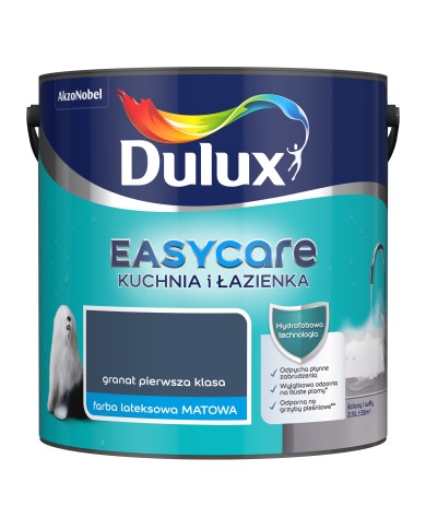 AKZO DULUX EASY CARE Granat 2,5L - Farba do Kuchni i Łazienki AKZO DULUX EASY CARE Granat 2,5L - Farba do Kuchni i Łazienki