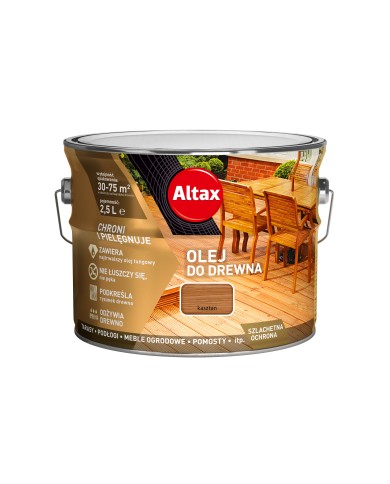 ALTAX Olej do Drewna 2,5 L - Kasztan | Ochrona i Estetyka ALTAX Olej do Drewna 2,5 L - Kasztan | Ochrona i Estetyka