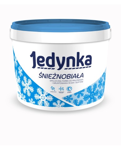 JEDYNKA farba emulsyjna biała 10L - 44 opakowania w magazynie JEDYNKA farba emulsyjna biała 10L - 44 opakowania w magazynie