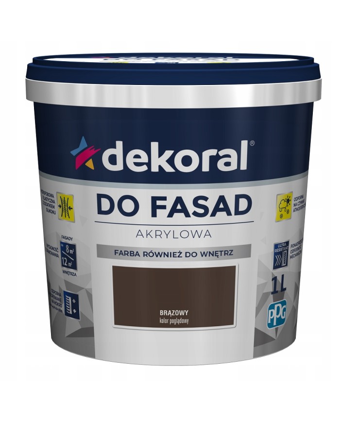 PPG POLINIT Brązowy 5L - Wysokiej Jakości Farba do Malowania