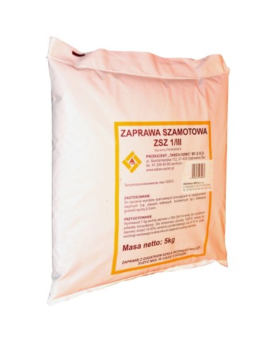 Tabex-Ozmo ZSZ 1/III 5kg - Wysokiej jakości zaprawa szamotowa Tabex-Ozmo ZSZ 1/III 5kg - Wysokiej jakości zaprawa szamotowa