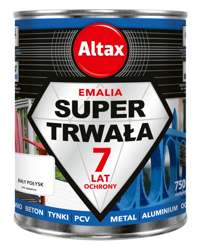 Super Trwała Emalia 750 ML - Biały Połysk | Najlepsza Jakość Super Trwała Emalia 750 ML - Biały Połysk | Najlepsza Jakość