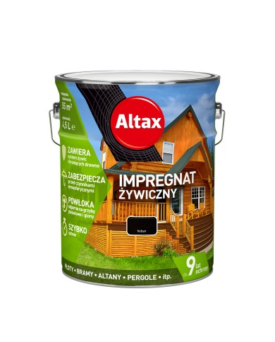 ALTAX Impregnat Żywiczny 4,5 - Heban | Ochrona i Estetyka ALTAX Impregnat Żywiczny 4,5 - Heban | Ochrona i Estetyka