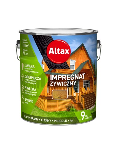 Impregnat żywiczny 9L - Dąb | Ochrona i pielęgnacja drewna Impregnat żywiczny 9L - Dąb | Ochrona i pielęgnacja drewna