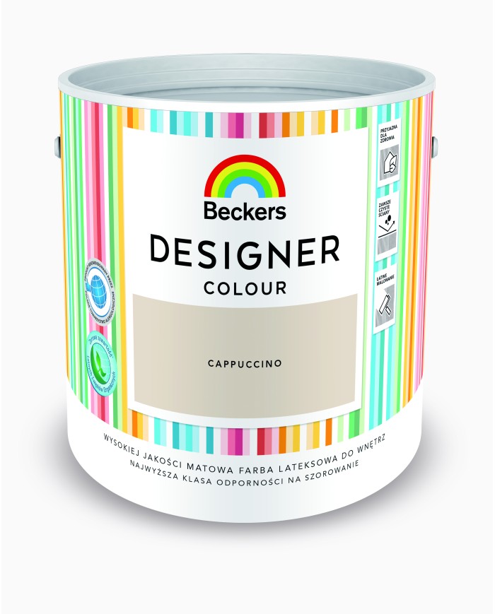 Designer Colour Capuccino 2,5L - Farba do wnętrz w najlepszej cenie Designer Colour Capuccino 2,5L - Farba do wnętrz w najlepszej cenie