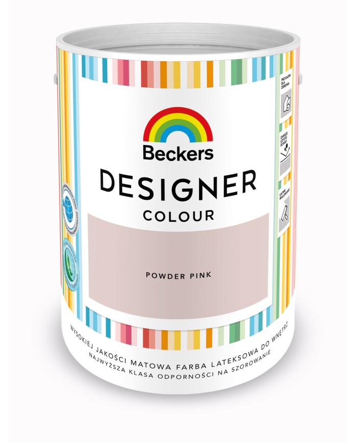 Designer Colour Pow. Pink 5L - Farba do wnętrz w atrakcyjnym odcieniu Designer Colour Pow. Pink 5L - Farba do wnętrz w atrakcyjnym odcieniu
