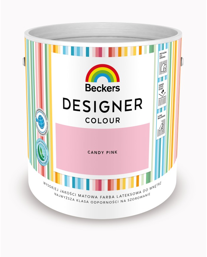 Designer Colour Cand. Pink 2,5L - Farba do wnętrz w różowym odcieniu Designer Colour Cand. Pink 2,5L - Farba do wnętrz w różowym odcieniu