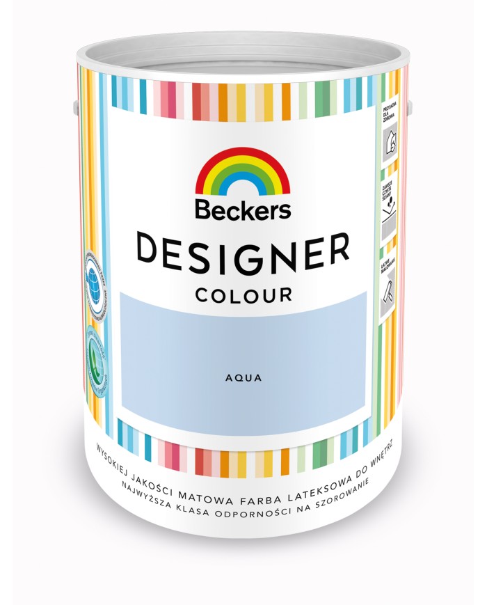 Designer Colour Aqua 5L - Farba w Modnym Odcieniu Aqua Designer Colour Aqua 5L - Farba w Modnym Odcieniu Aqua