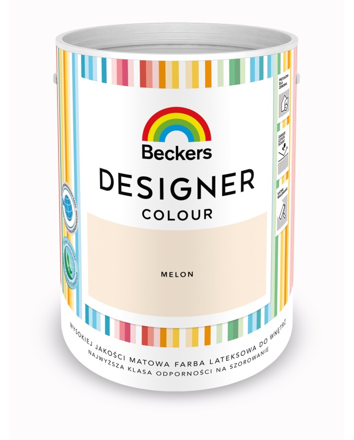 Designer Colour Melon 5L - Intensywna Farba do Wnętrz Designer Colour Melon 5L - Intensywna Farba do Wnętrz