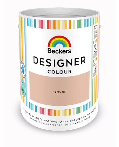 Designer Colour Almond 5L - Farba do wnętrz w doskonałej jakości Designer Colour Almond 5L - Farba do wnętrz w doskonałej jakości