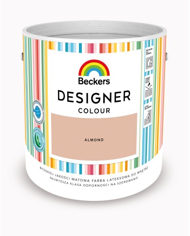 Designer Colour Almond 2,5L - Farba do wnętrz w doskonałej jakości Designer Colour Almond 2,5L - Farba do wnętrz w doskonałej jakości
