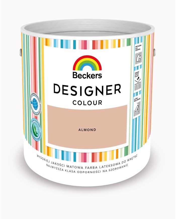 Designer Colour Almond 2,5L - Farba do wnętrz w doskonałej jakości Designer Colour Almond 2,5L - Farba do wnętrz w doskonałej jakości