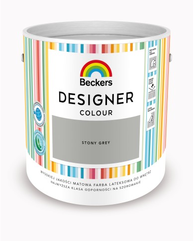 Designer Colour Stony Grey 2,5L - Elegancka Farba do Wnętrz Designer Colour Stony Grey 2,5L - Elegancka Farba do Wnętrz