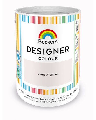 Designer Colour Vanil. Crem 5L - Farba do wnętrz w doskonałej jakości Designer Colour Vanil. Crem 5L - Farba do wnętrz w doskonałej jakości