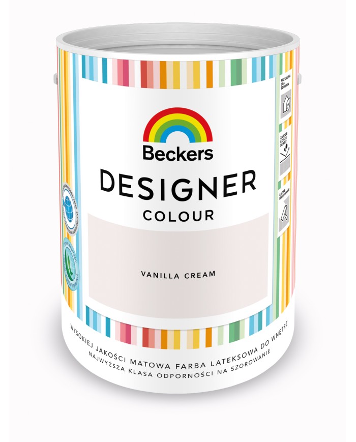 Designer Colour Vanil. Crem 5L - Farba do wnętrz w doskonałej jakości Designer Colour Vanil. Crem 5L - Farba do wnętrz w doskonałej jakości