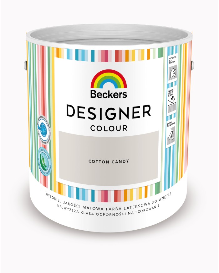 Designer Colour Cott. Candy 2,5L - Farba do wnętrz w pastelach Designer Colour Cott. Candy 2,5L - Farba do wnętrz w pastelach