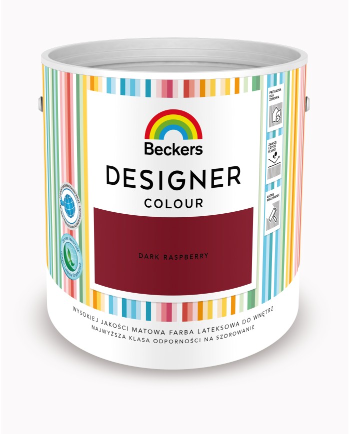 Designer Colour Dark Raspberry 2,5L - Farba do wnętrz