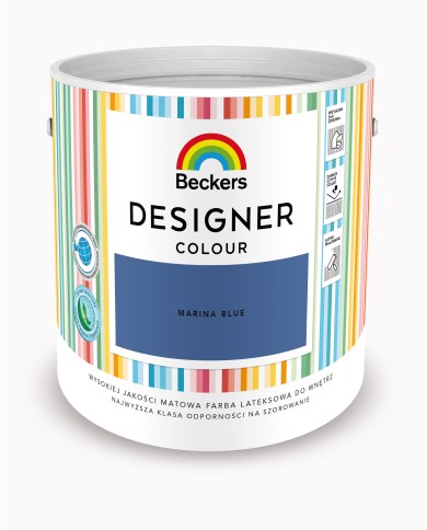 Designer Colour Marina Blu 2,5L - Farba do wnętrz Designer Colour Marina Blu 2,5L - Farba do wnętrz