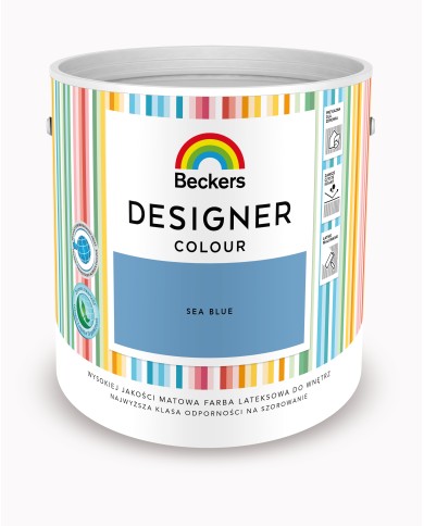 Designer Colour Sea Blue 2,5L - Farba do wnętrz i elewacji Designer Colour Sea Blue 2,5L - Farba do wnętrz i elewacji