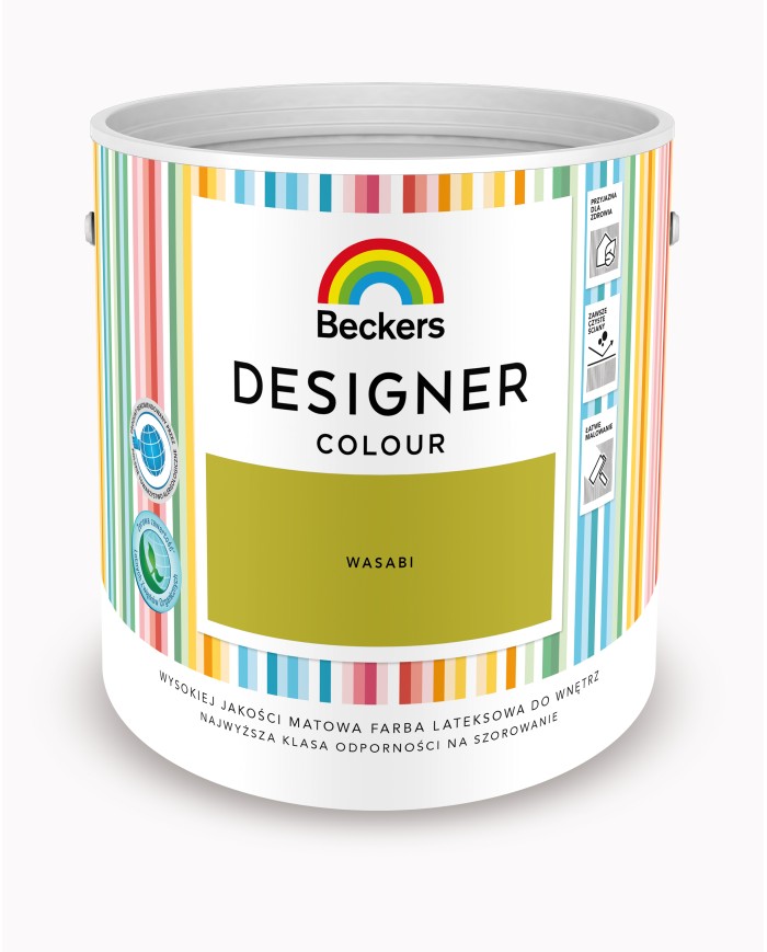 Designer Colour Wasabi 2,5L - Farba do wnętrz w modnym odcieniu Designer Colour Wasabi 2,5L - Farba do wnętrz w modnym odcieniu