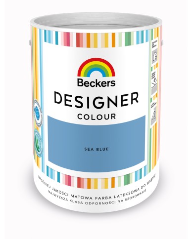 Designer Colour Sea Blue 5L - Idealna Farba do Twojego Wnętrza Designer Colour Sea Blue 5L - Idealna Farba do Twojego Wnętrza