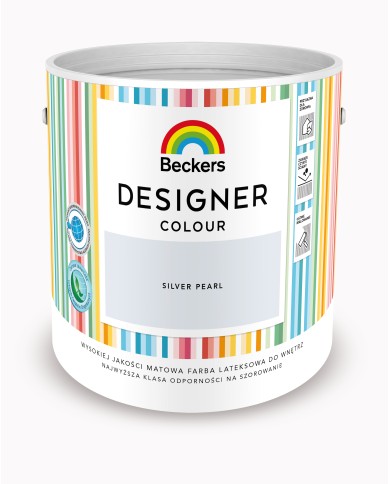 Designer Colour Silver Pearl 2,5L - Farba do wnętrz Designer Colour Silver Pearl 2,5L - Farba do wnętrz