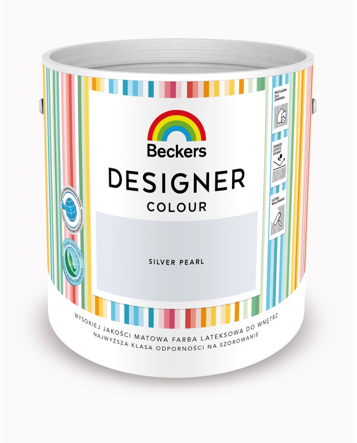 Designer Colour Silver Pearl 2,5L - Farba do wnętrz Designer Colour Silver Pearl 2,5L - Farba do wnętrz