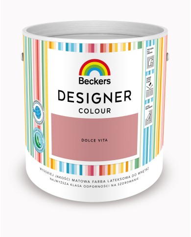 Designer Colour Dolce Vita 2,5L - Farba do wnętrz Designer Colour Dolce Vita 2,5L - Farba do wnętrz