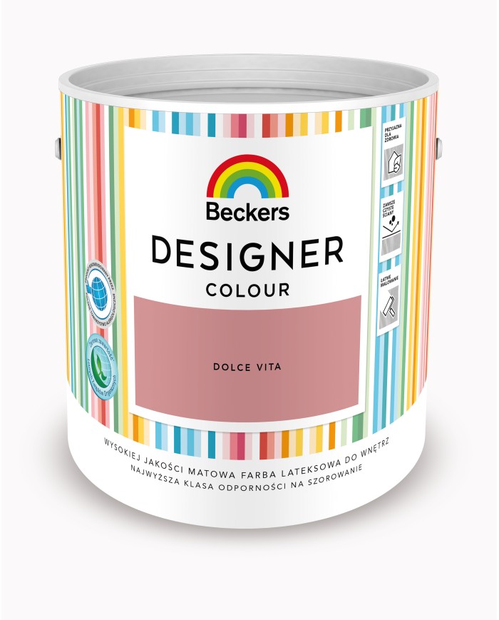 Designer Colour Dolce Vita 2,5L - Farba do wnętrz Designer Colour Dolce Vita 2,5L - Farba do wnętrz