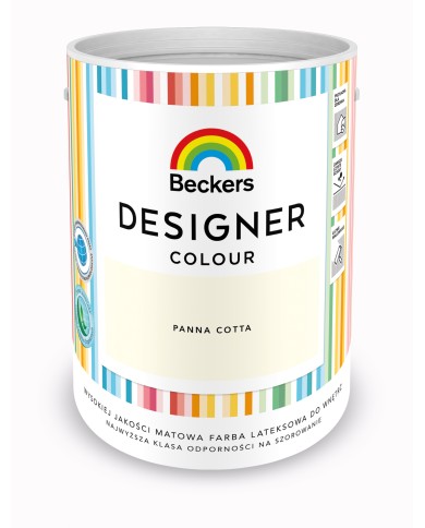 Designer Colour Panna Cotta 5L - Farba do wnętrz i dekoracji Designer Colour Panna Cotta 5L - Farba do wnętrz i dekoracji