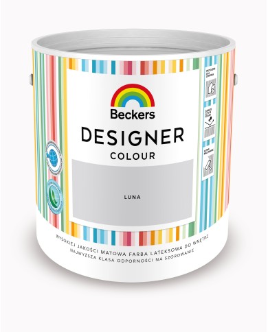 Designer Colour Luna 2,5L - Farba do wnętrz w wyjątkowych kolorach Designer Colour Luna 2,5L - Farba do wnętrz w wyjątkowych kolorach