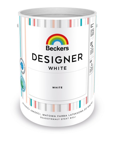Designer White 5L - Elegancka farba do wnętrz | Najlepsza jakość Designer White 5L - Elegancka farba do wnętrz | Najlepsza jakość