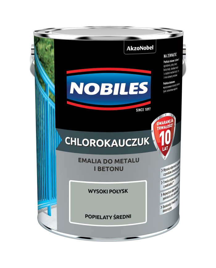 AKZO Chlorokauczuk Popielaty 5L - Wysoka Jakość i Trwałość AKZO Chlorokauczuk Popielaty 5L - Wysoka Jakość i Trwałość