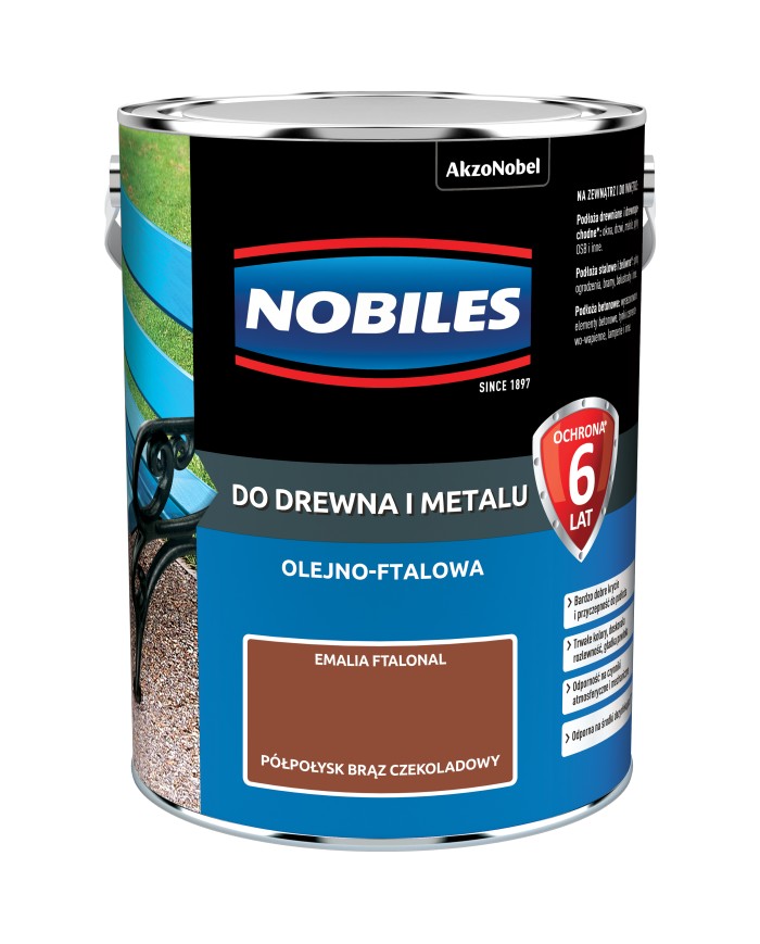 AKZO FTALONAL Brąz Czekoladowy 5L - Farba do wnętrz AKZO FTALONAL Brąz Czekoladowy 5L - Farba do wnętrz