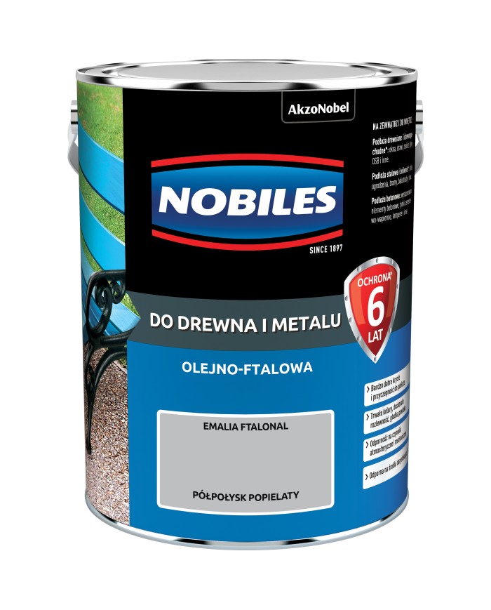 AKZO FTALONAL Popielaty 5L - Wysokiej Jakości Farba AKZO FTALONAL Popielaty 5L - Wysokiej Jakości Farba