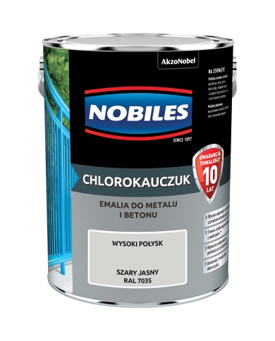 AKZO Chlorokauczuk RAL 7035 5L - Jasny Szary Farb do Malowania AKZO Chlorokauczuk RAL 7035 5L - Jasny Szary Farb do Malowania