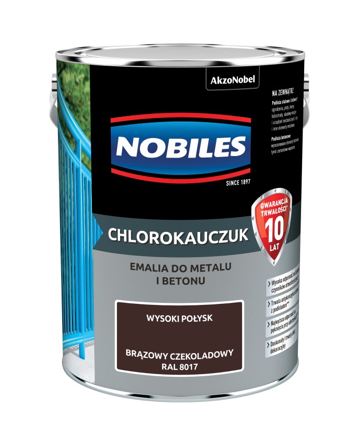 AKZO Chlorokauczuk RAL 8017 5L - Brązowy Czekoladowy Farb AKZO Chlorokauczuk RAL 8017 5L - Brązowy Czekoladowy Farb