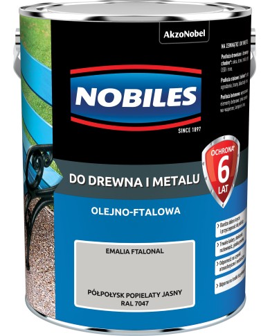 AKZO FTALONAL Popielaty Jasny RAL 7047 5L - Farba do wnętrz AKZO FTALONAL Popielaty Jasny RAL 7047 5L - Farba do wnętrz