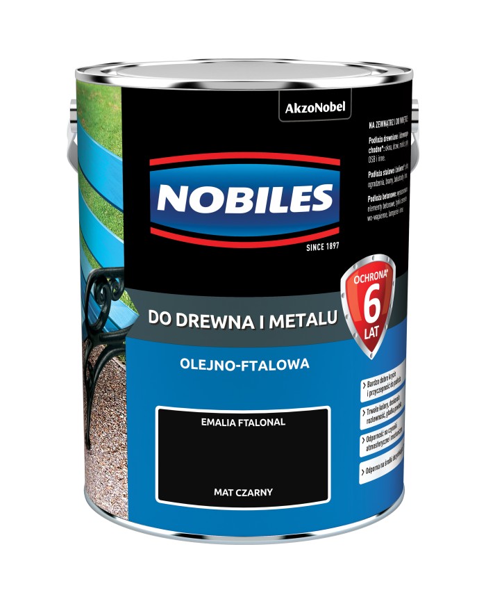 AKZO FTALONAL Mat Czarny 5L - Wysokiej Jakości Farba AKZO FTALONAL Mat Czarny 5L - Wysokiej Jakości Farba