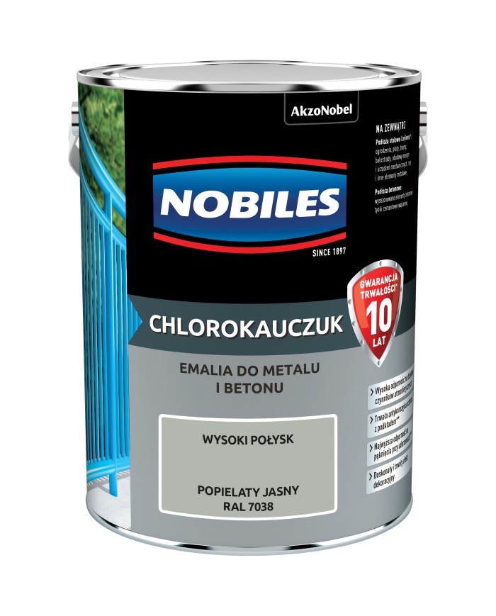 AKZO CHLOROKAUCZUK Popielaty Jasny RAL 7038 5L - Farba do wnętrz AKZO CHLOROKAUCZUK Popielaty Jasny RAL 7038 5L - Farba do wnętrz