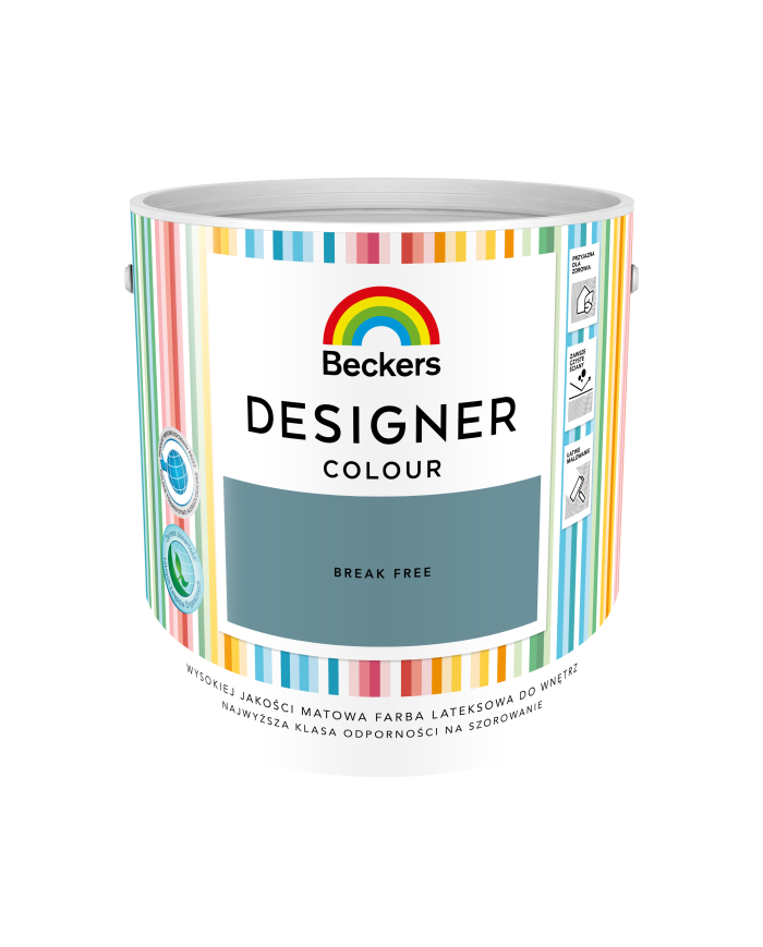 Designer Colour Break Free 2,5L - Farba do wnętrz Designer Colour Break Free 2,5L - Farba do wnętrz