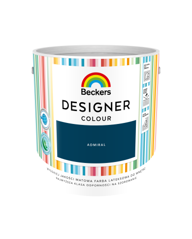 Designer Colour Admiral 2,5L - Farba do wnętrz w najlepszej cenie Designer Colour Admiral 2,5L - Farba do wnętrz w najlepszej cenie