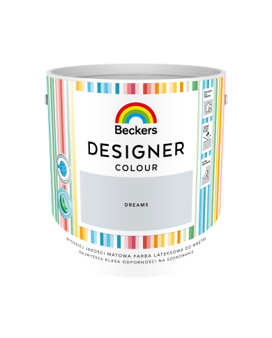 Designer Colour Dreams 2,5L - Farba do wnętrz w najlepszej jakości Designer Colour Dreams 2,5L - Farba do wnętrz w najlepszej jakości