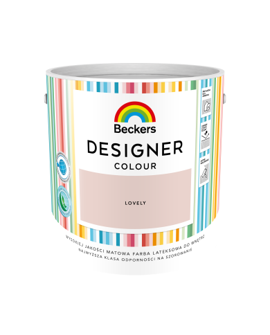 Designer Colour Lovely 2,5L - Farba do wnętrz w atrakcyjnych kolorach Designer Colour Lovely 2,5L - Farba do wnętrz w atrakcyjnych kolorach