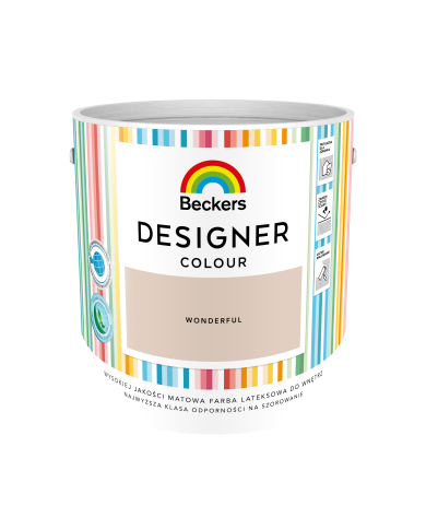 Designer Colour Wonderful 2,5L - Farba do wnętrz w najlepszej cenie Designer Colour Wonderful 2,5L - Farba do wnętrz w najlepszej cenie